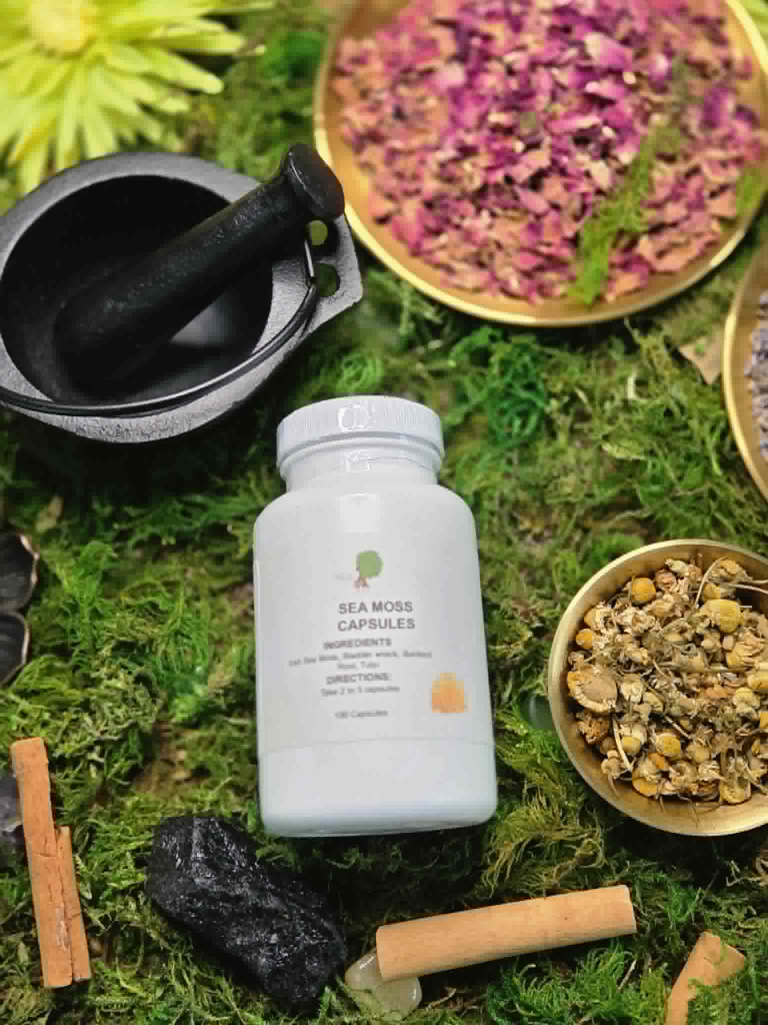 Sea Moss, Bladderwrack, Burdock Root & Tulsi Capsules
